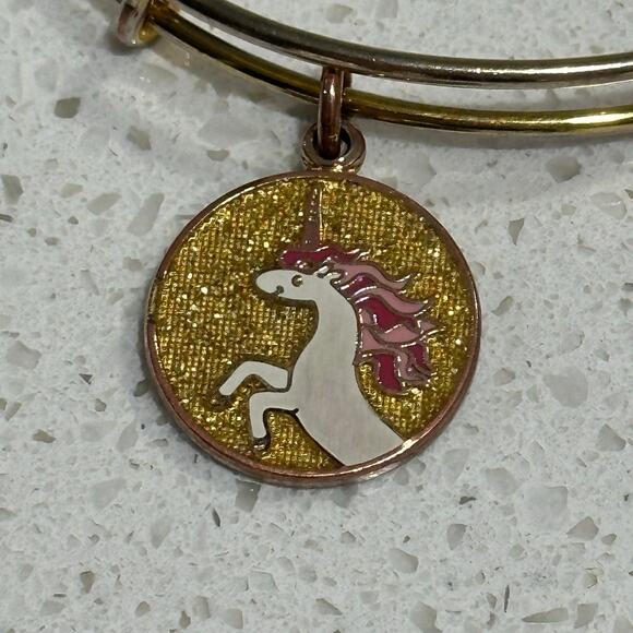 Alex & Ani Unicorn Charm Bangle Bracelet - Picture 2 of 10